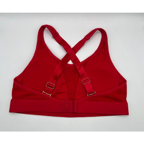 Fabletics Size Large Zoe High Impact Sports Bra IV Bra Yoga Pilates Red - Picture 5 of 15